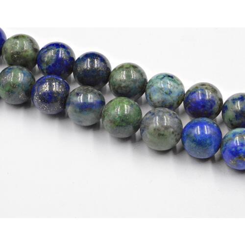 Natural Stone Lapis Lazuli Chrysocolla Azurite Round Beads Loose Beads for Jewelry Making Accessories 4-12mm DIY Free Shipping