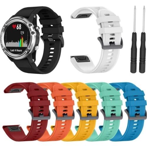 Smart Watch Strap For Garmin Fenix 3 5 5X Plus HR Wrist Bracelet Replacement Silicone Wrist Strap For Garmin Fenix 3 5 5X Plus