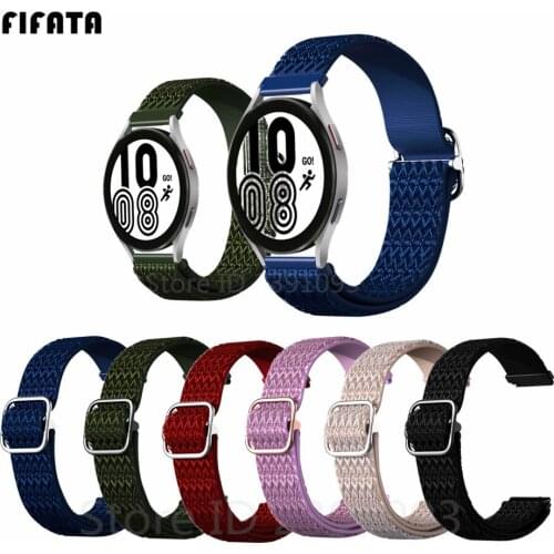 20mm Nylon Watch Strap For Samsung Galaxy Watch 4 classic 46mm 42mm Gear Sport Wrist Bracelet Band For Galaxy Watch 4 44mm 40mm