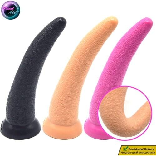 Rhino Horn Silicone Anal Plug Dildo Masturbator Vagina Pussy Anus Prostate Orgasm Massager Expander Sex Toys for Women Lesbian
