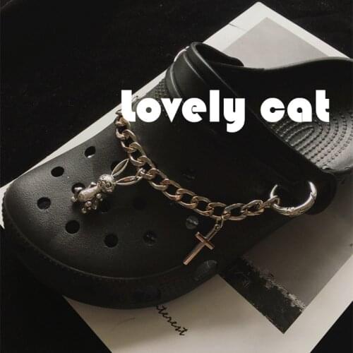 Luxury Croc Charms Designer Vintage Punk DIY Shoe Chain Decorations Resin Material Clogs Shoe Chain Shoes Accessories Non-metal