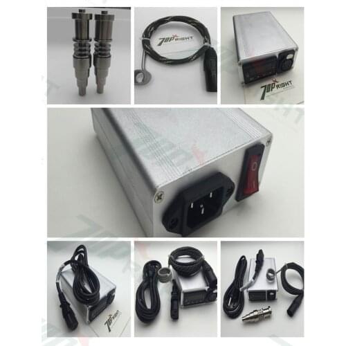 Sliver color PID temperature controller hot box and 110v 150w coil heater for enail for smoking