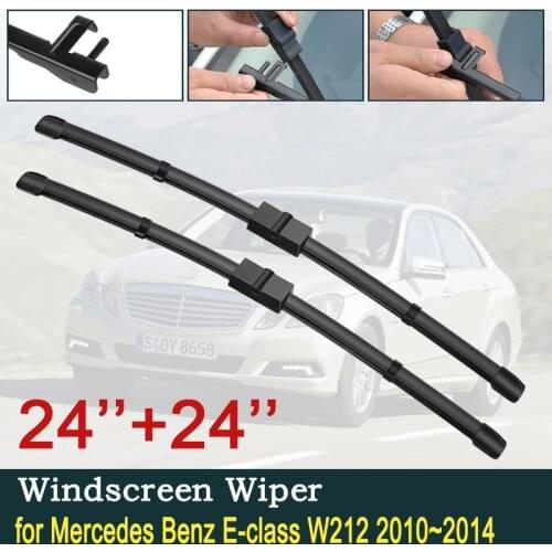 For Mercedes Benz E-class W212 2010~2014 Car Wiper Blade Front Windscreen Windshield Wipers Car Accessories Stickers