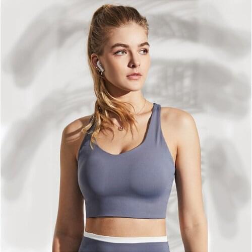 Fitness Sport Bra Straps High Support Beauty Back Criss Cross Top Underwear Sports Bras For Women Running Padded Sexy Gym Tops