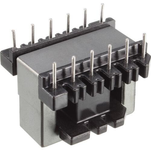 Uxcell 5 Sets EE28 6 with 6pin Transformer Bobbin PC40 Ferrite Core Vertical 10 Ferrite Halves and 5 Bobbin