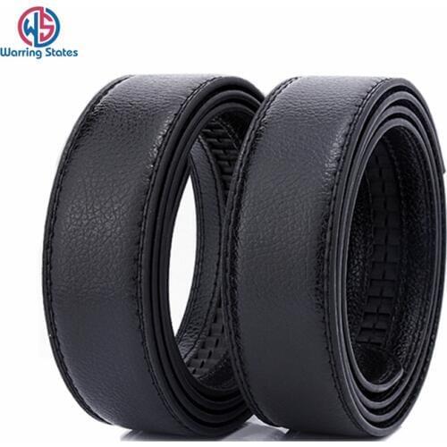 Warring States New Automatic Buckle Belts for Men, Belt Without Buckle, High Quality Mens Belts, Genuine Luxury Mens Belt