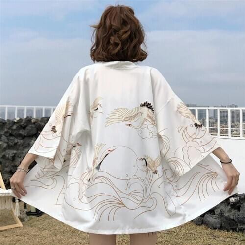 Kimono cardigan tunic womens tops blouses summer 2020 ladies tops kimono female Japanese boho clothing dropshipping hanfu women