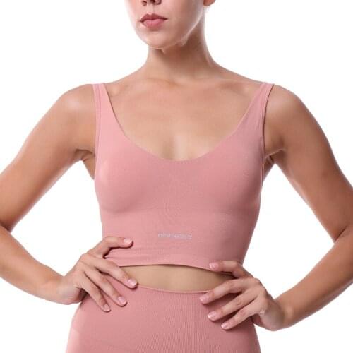 Womens Medium Support Cross Back Wirefree Removable Cups Sport Bra Tops Freedom Seamless Yoga Running Sports Bras