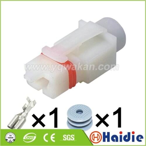 2sets 1pin Auto sealed wire harness plug cable female waterproof connector