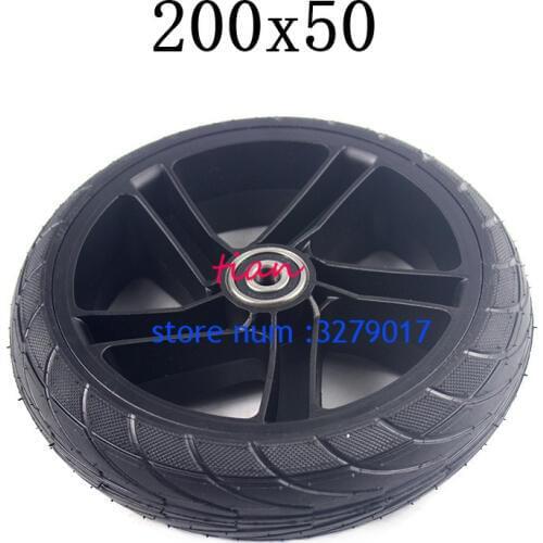 2019 Hot Sale 200x50 solid wheel for Electric Scooter Tyre With Wheel Hub 8" Scooter Tyre Aluminium Alloy Wheel Electric Vehicle