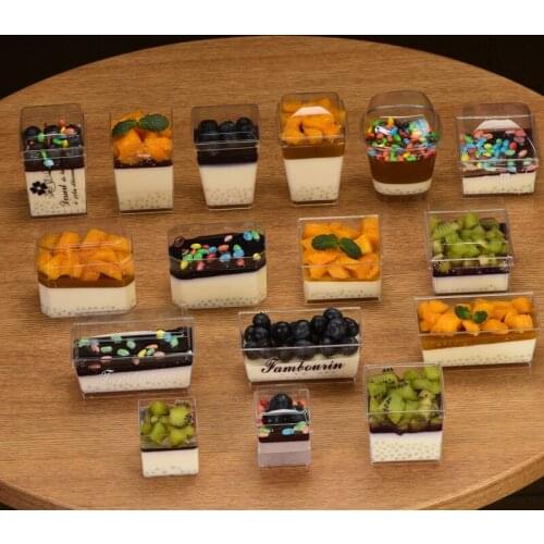 25pcs Thick PS plastic transparent box wedding birthday party favors dessert cake boxes 150ml pudding jelly yogurt cup with lid