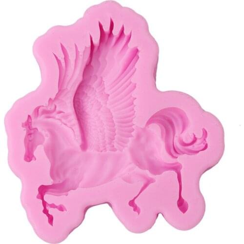 3D horse-shaped Silicone Mold Fondant Mold Cake Decoration Fondant Mold Chocolate Baking Mold Cake Tools