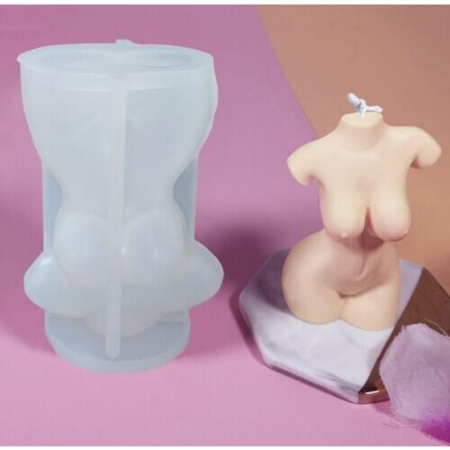 3D Stereo Human Body Silicone Mold Human Body Aroma Candle Mold Female Plaster Shape Abrasive Tool