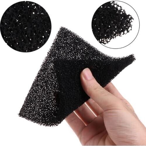 5Pcs Universal Black Activated Carbon Foam Sponge Air Filter Impregnated Sheet Pad