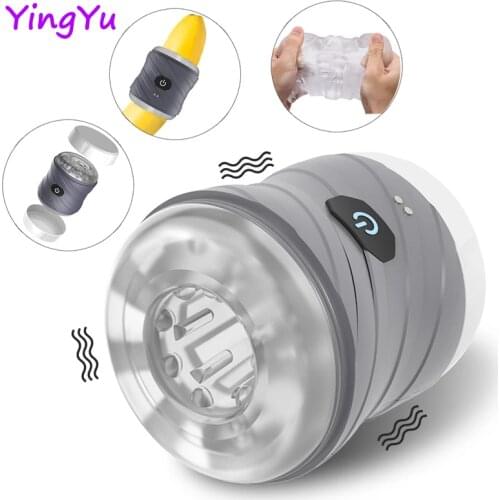 Automatic Male Masturbator Cup Vagina Masturbation Vibrator Anal Blowjob Pussy Sex Toys for Men Intimate Adult Goods for Men 18