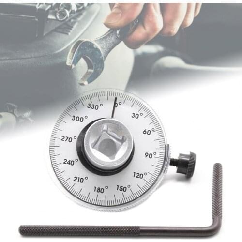 Torque Angle Gauge 1/2 Inch Interface Torque Meter Professional Precise Chrome Vanadium Steel Drive Torque Angle Wrench for Car