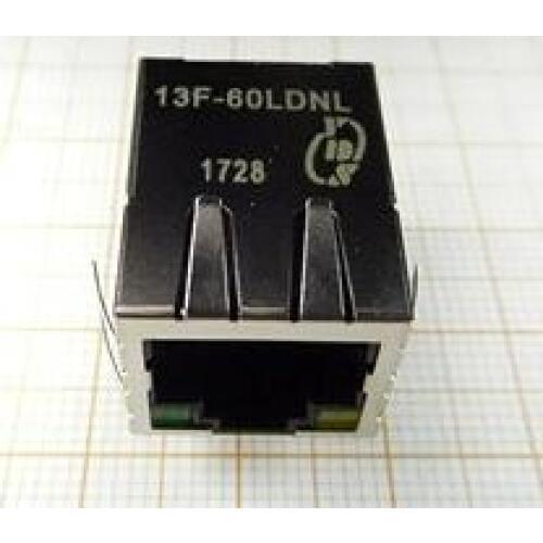 Free Shipping 5pcs/LOT 13F-60LDNL RJ45 Interface and Isolation Ethernet Connector (RJ45 RJ11)/13F-60LDNL