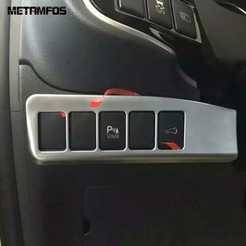 For Mitsubishi Outlander 2016-2018 2019 2020 Matte Rear Trunk Tail Door Switch Button Cover Trim Molding Accessories Car Styling