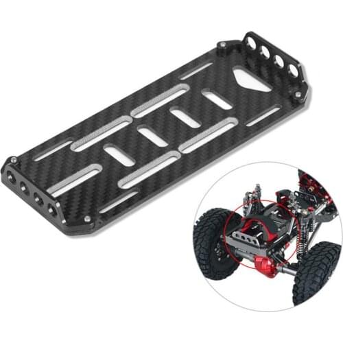 Hot 1:10 Climbing Car Battery Holder Bottom Frame Carbon Fiber Battery Bracket Batteries Fixed Mount for SCX10 D90 RC Cars
