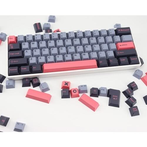 8008 Double Shot Keycaps Cherry profile ABS’ Keycap For MX Mechanical Keyboard ANSI ISO Layout 64 68 84 980m