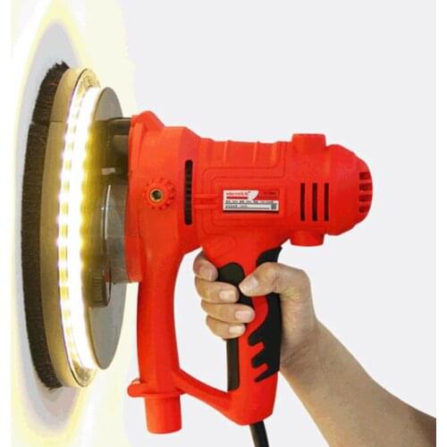 Electric dust-free wall grinder sandpaper machine self-vacuum with LED light handheld wall grinder sand skin machine