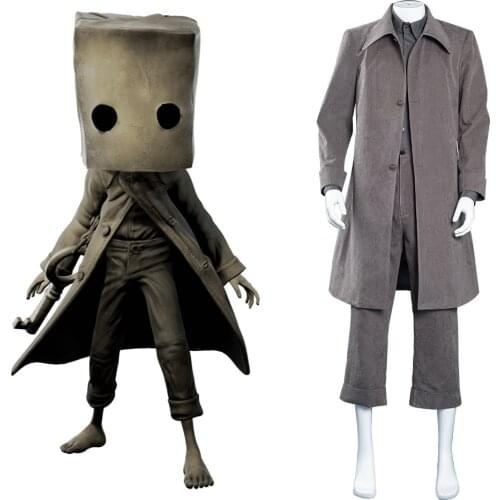 Little Nightmares Mono Cosplay Costume Coat Outfits Halloween Carnival Suit