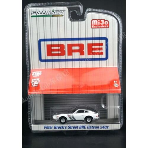 GreenLight CARS 1/64 Peter Brock Street BRE Datsun 240Z Collector Edition Metal Diecast Model Cars Kids Toys GIFT