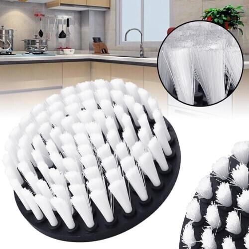 1pc 5" Soft Drill Brush Attachment White Cleaning Brush and Upholstery Sofa Furniture Wooden Carpet For Cleaning K6S0 Leath H0F9