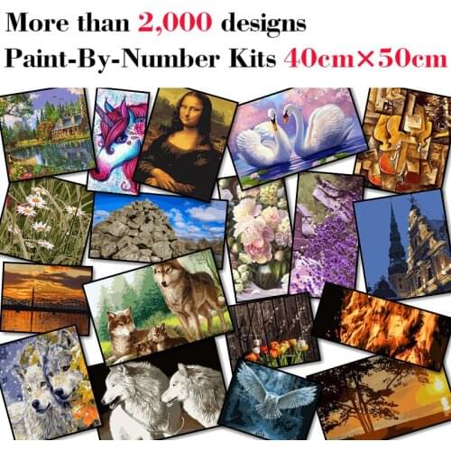 Mileelife Paintting By Numbers for Kids Adults DIY Beginner Oil Painting Kit Home Decoration