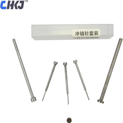 CHKJ 6PCS/set Pin Easier Tools For Flip Folding Key Fix Key Blade Into Flip Key Or Remove Pin Take Out Blade Fixing Tool Set