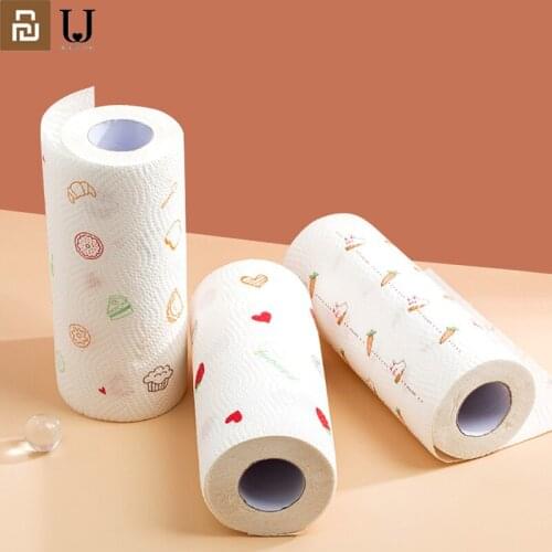 New youpin JORDAN&JUDY Disposable lazy rag paper kitchen cleaning oil-absorbing paper wet and dry dual-use washable dish cloth