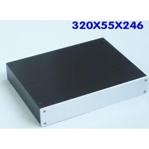 Full Aluminum Chassis Enclosure Preamp Case AMP Cabinet amplifier box BZ3205 New