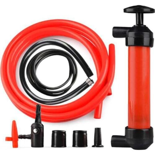 Portable Manual Oil Pump Siphon Tube Car Hose Fuel Gas Extractor Transfer Sucker Inflatable Pump Tool