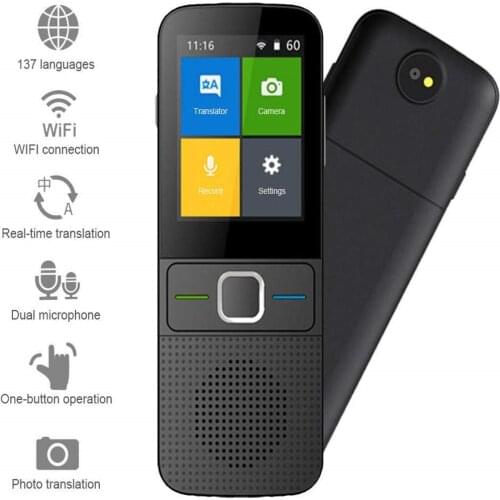 Portable 137 Language Voice Translator Smart Device Offline In Real-time Smart Translator Supports For Travel Shopping Learning