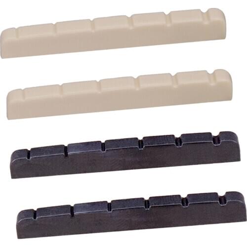 Durable 2 Pieces Plastic Slotted Electric Guitar Nuts 42 x 3 x 5mm
