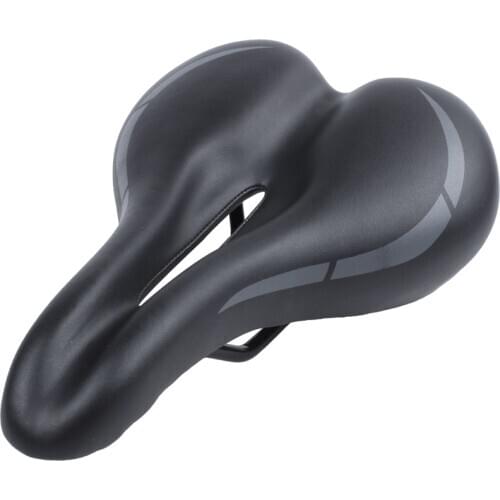 Comfortable Bicycle Saddle Seat black