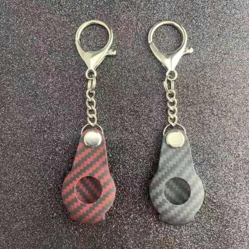 Voor Airtags Case Real Carbon Fiber Slanke Licht Shockproof Stofvrije Opslag Case Voor Apple Airtags Cover