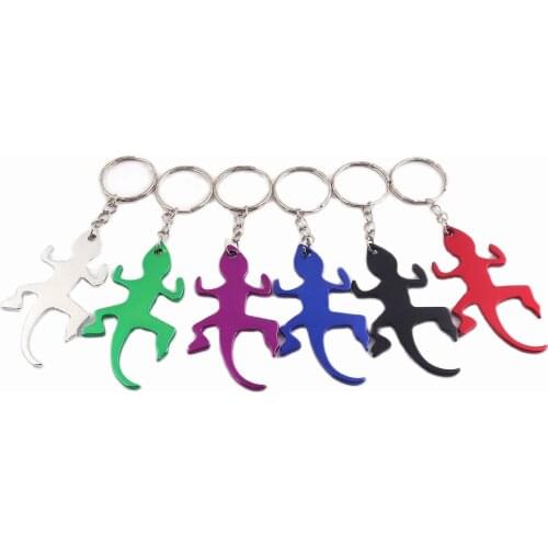 Lizard metal key chain key ring keyfob 100% high quality keychains for Decoration or gifts 2pcs