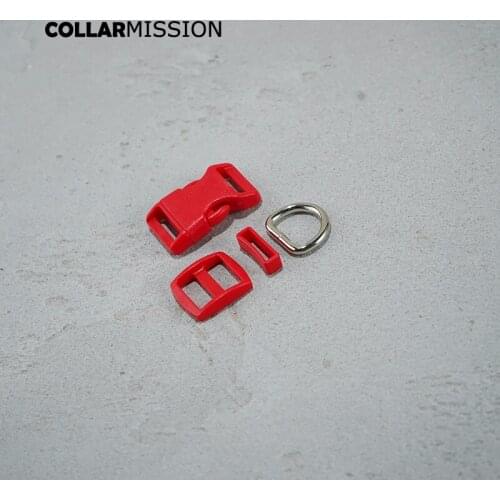 10pcs/lot(plastic buckle+Tri-Glid+square keeper+D ring) DIY dog collar 20mm webbing sewing quality accessory premium 17 kinds