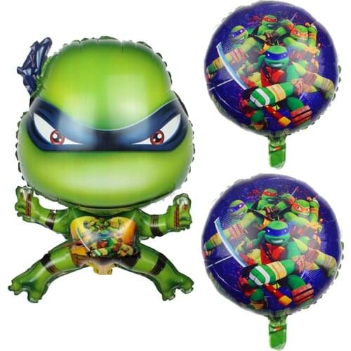3pcs/set Tortoise Helium Balloon Hero Toys Animals Green Turtle Foil Balloon for Kids Party Birthday Decorations Drop Shipping