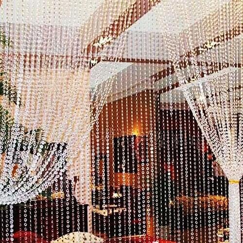 30 Meters Transparent Plastic Resin Beads Curtain Window Door Wedding Backdrop