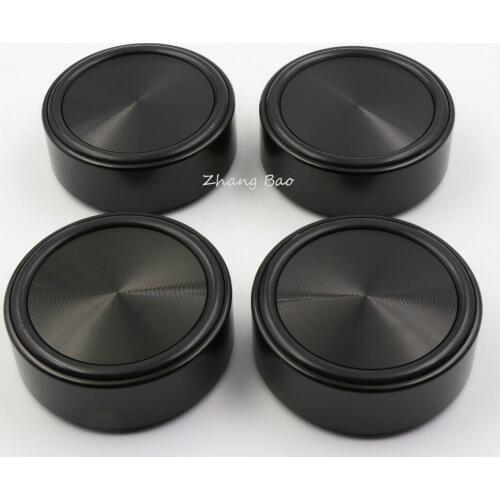 4 pcs 58*22mm Aluminum feet for Audio AMP Speaker Feet Spikes PC Machine Mats Pads option black Free ship