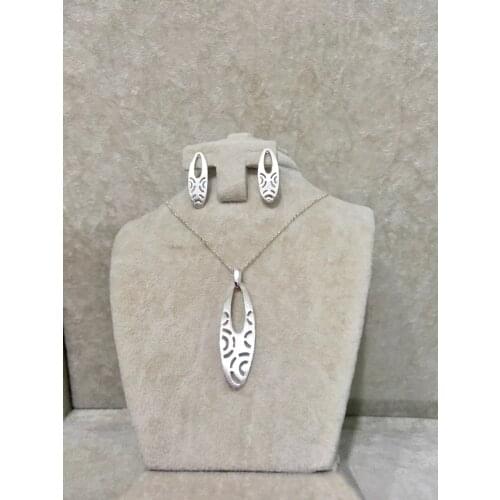 925 Sterling Silver Fine Jewellery Earrings Wholesale Price Free Shipping Sets Original Products Elegance, Fashion Woman Gift Design Product