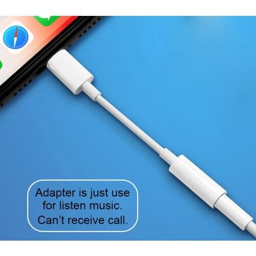 Headphone Adapter For iPhone 7 8 11 X XR AUX Earphone Adaptador on IOS 11 12 13 To 3.5mm Jack Female Male Charger Adapters