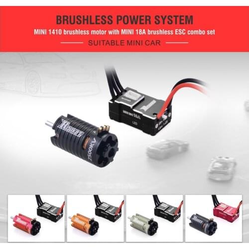 Rocket Mini1410 2500KV 3500KV 5500KV 7500KV 9500KV Brushless Motor 18A ESC for Kyosho Mr03 Pro Atomic GLracing 1/28 1/32 RC Car