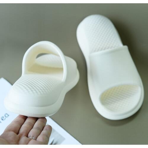 Mute EVA Sofa Slides Women Thick Sole Soft Indoor Slippers Women Anti-slip Sandals Men Summer Platform Women Shoes Bath