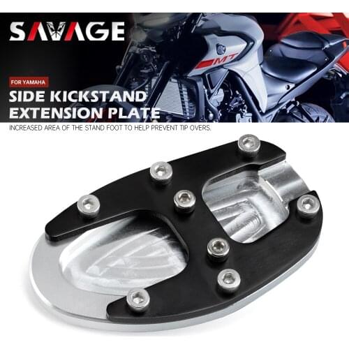Side Kickstand Extension Plate For YAMAHA MT-03 MT-25 YZF R3 R25 2014-2020 19 18 17 16 15 Motorcycle CNC Stand Enlarge Support