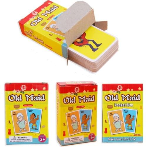 Kids Card Games Set - Old Maid, Go Fish, Hearts,Crazy Eights Family Party Favor R7RB