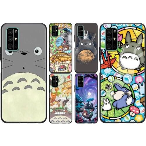 Cute Totoro Anime Studio Ghibli For Huawei Honor 50 SE V30 View 20 V20 30i 30S 30 20S 20E 20i 20 Lite Pro Plus Phone Case