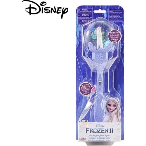 Disney Frozen Elsa Anna Olaf Snow Scepter Music Magic Crystal Wand Music Box Rotating Princess 2 Toy Jewelry Box